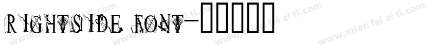rightside font字体转换